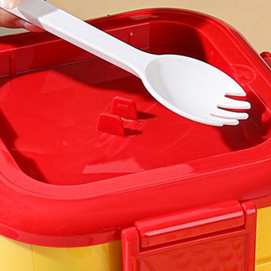 Dospělý Bento Box se dvěma stohovatelnými nepropustnými přihrádkami Bez BPA Nádoba na uchovávání potravin Obědový box Bezpečné pro mikrovlnnou troubu a myčku nádobí Nádoba na přípravu jídel