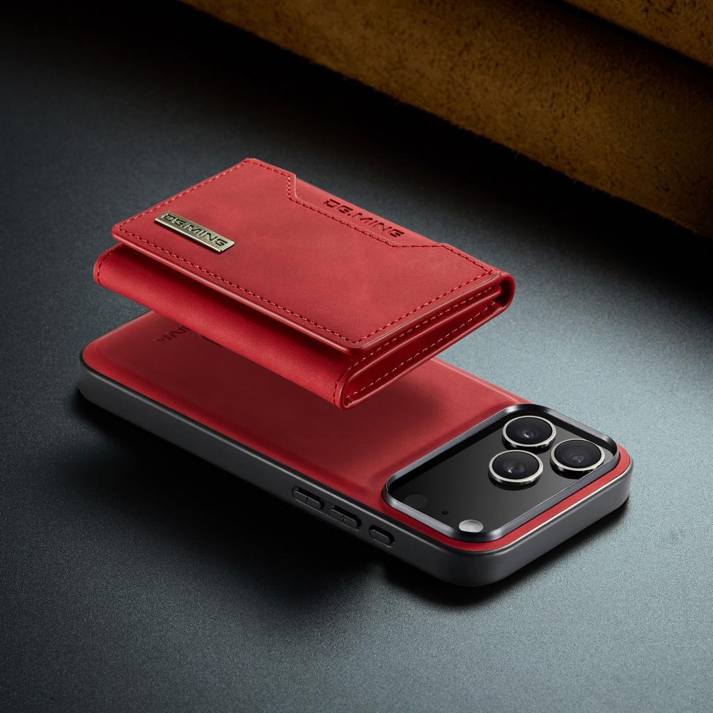 Luxury Leather Phone Case for IPhone 17 Pro Max Air16E 16 14 15 Plus 13 12 11 Pro Max Magnetic Detachable Card Stand Wallet