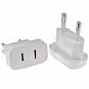 1Pcs Usa Japan To South Korea Russia Europe European Regulation Charge Converter 2.5A Us To Eu Plug Outlet Power Socket Adapter