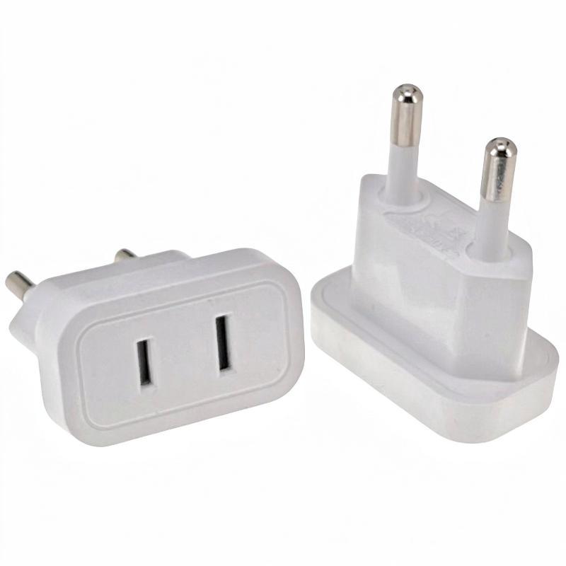 1Pcs Usa Japan To South Korea Russia Europe European Regulation Charge Converter 2.5A Us To Eu Plug Outlet Power Socket Adapter