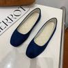 Fashion Women Flats Slip on Flat Shoes Flannel Candy Color Woman Boat Shoes Black Loafers Faux Suede Ladies Ballet Flats Plus Size 43