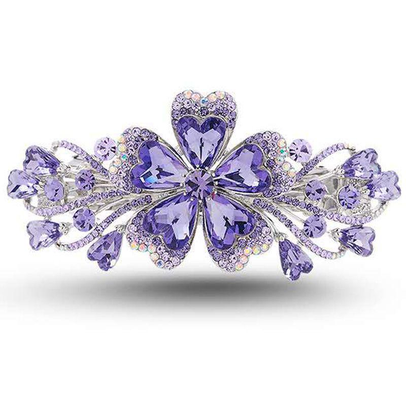 Elegant Korean Crystal Rhinestone Hair Clip for Mother s Half-Up Style