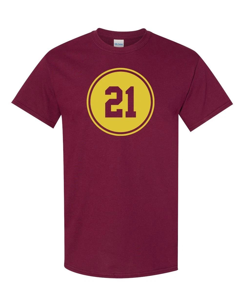 WASHINGTON Retired Jersey Number #21 Unisex T-Shirt S-XL FREE S&H! XL