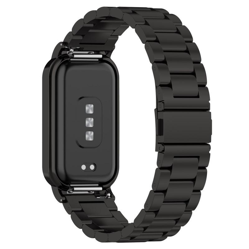 UIENIE 18MM Milanese Rem Til Xiaomi Redmi Band 2 Armbånd+Beskyttelsescover Stødfanger Smart Ur Håndledsrem Til Xiaomi smart Band 8 Active Rem