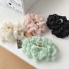 Oversized Pure Color Bow Hair Claw Clip Women Hair Accessories Shark Clip Multilayer Bow  Giant Clawclip