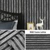 Self-Adhesive Waterproof PVC Imitation Grille Wallpaper for Bedroom Wall Decoration