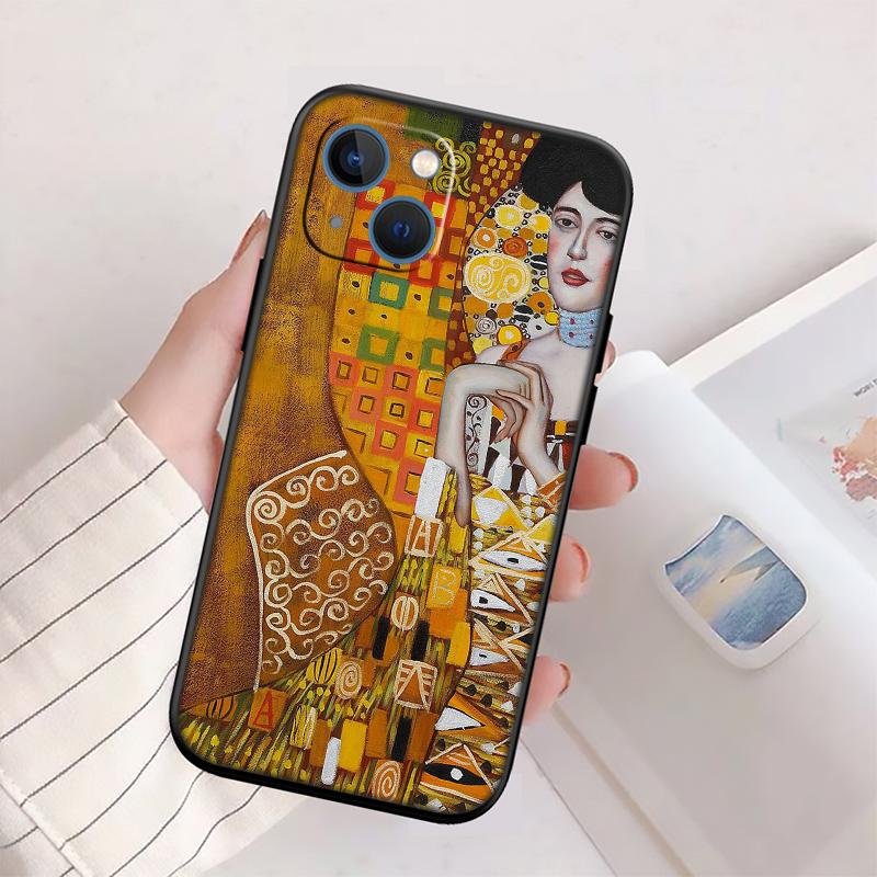 QE14 Gustav Klimt Phone Case for Samsung Galaxy A11 A12 A13 A15 A52S A53 A55 A56 A70 A71 A72 A73 F06 F16 F56 S10 Plus S10e