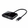 ELECOM Docking Station USB-C HDMI Conversion TYPE-C - HDMI & VGA (D-sub15 Pin) Conversion Adapter Black [Verified Compatibility with iPhone 16 Series]