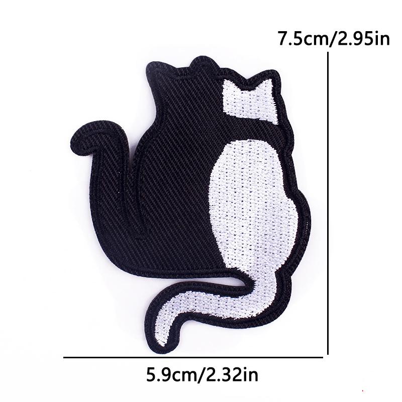 Cute Cat Duck Animal Cartoon Iron On Embroidery Patch for Kids Clothing Backpack Jacket School Bag Kawaii Design Decoration