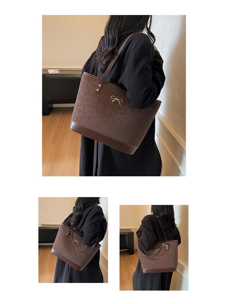 Women's 2025 Winter High-End Versatile Tote Bag - Large Capacity Commuter Shoulder Design