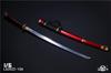 Scale Figure Accessory LOGSHANJINSHU Metal Japanese Samurai 2024 Shipping with Matte Sheath [TOYBARJAPAN] 1/6 / LS2022-10 Sword, Tachi, (A Red)