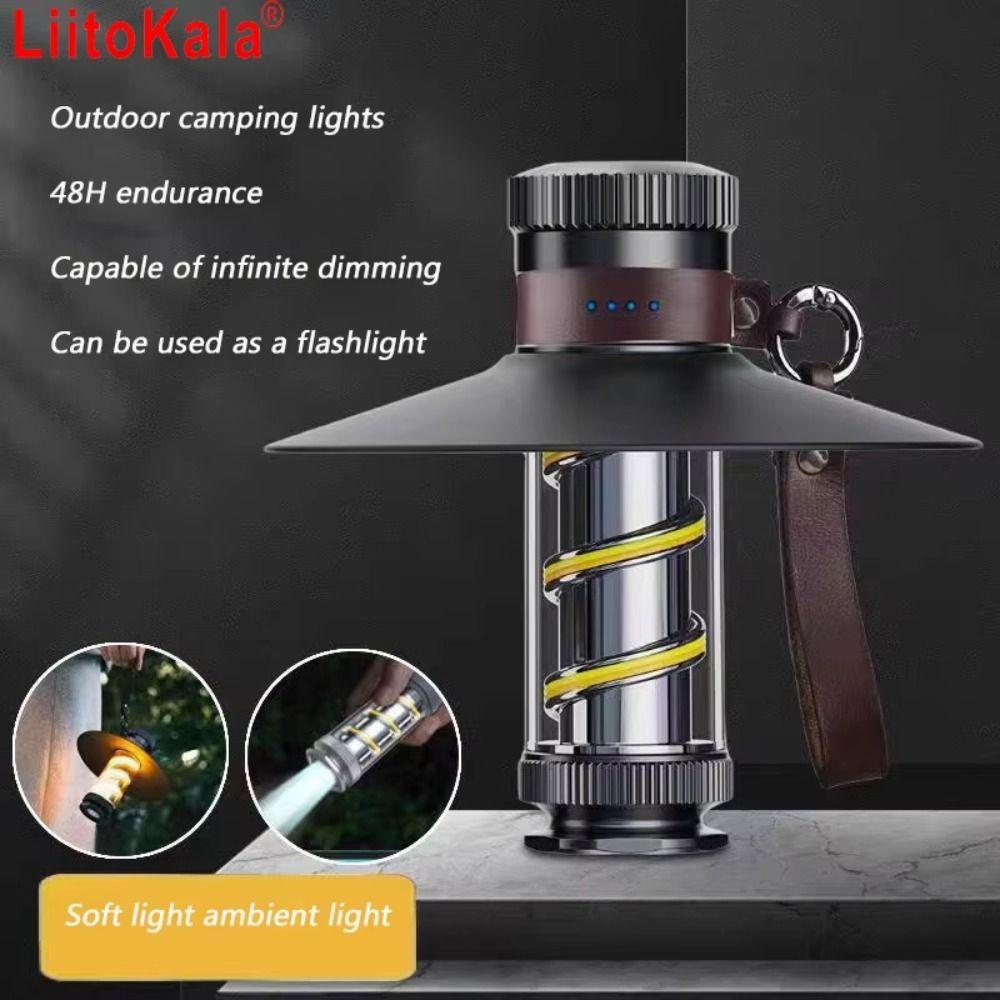 USB Chargeable LED Camping Lights Stepless Dimming Emergency Lighting  Emergency Use