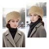 Thick Faux Furs Headbands Hat Windproof Hairband for Winter Warmth Comfortable Open Top Elastic Headwrap for Outdoor 2PCS