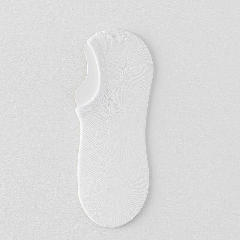 Boat Socks Men's Summer Ultra-thin Breathable All-mesh Silicone Anti-slip, Non-dropping Heel, Anti-pilling Solid Color Simple Invisible Socks