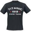 Sprche T Shirt Herren Titanic Swim Team Schwarz Festival Funartikel Vintage Breathable Streetwear Casual Slightly