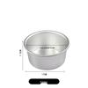 Aimanwu Anodized Aluminum Fixed-Bottom Cake Mold, 4-12 inch Sizes