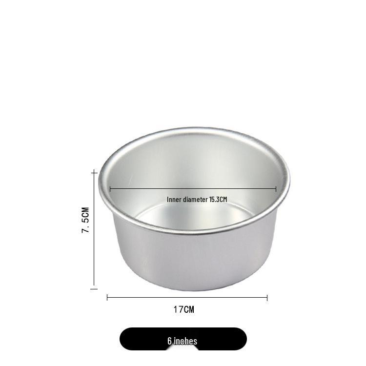 Aimanwu Anodized Aluminum Fixed-Bottom Cake Mold, 4-12 inch Sizes