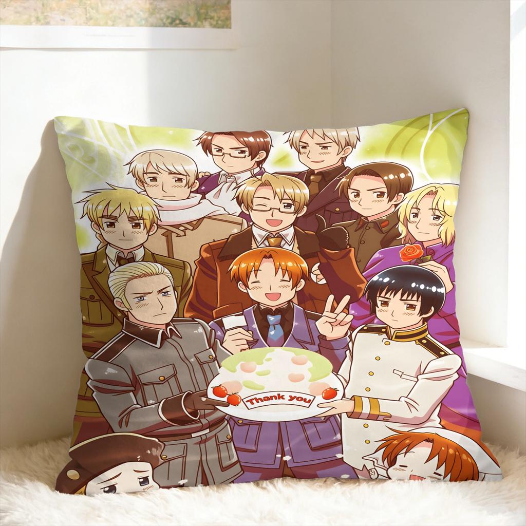 Aph Hetalia Anime Pillow Cover Soft Cushion Cover Kawaii Pillow Case For Sofa Car Home Decor