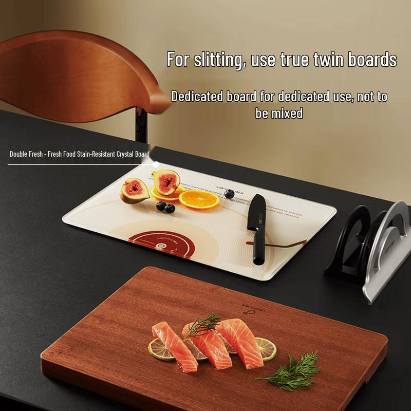 Lazy Rice Black Sandalwood Antibacterial Cutting Board Set