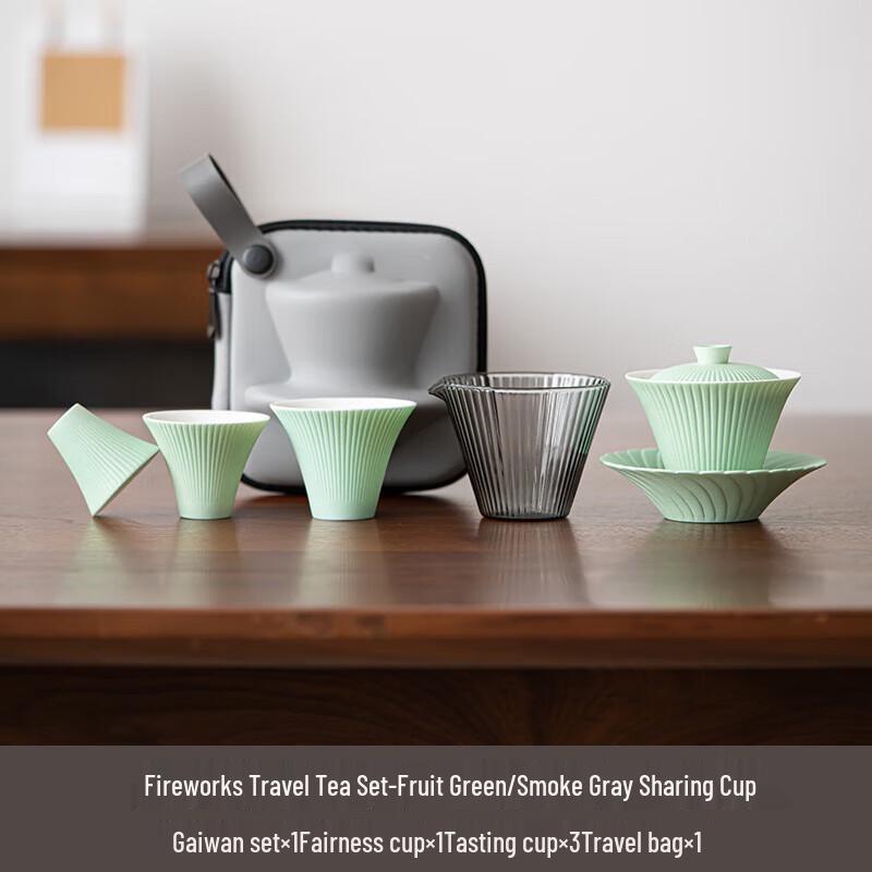 

Dongci Ceramic Portable Travel Tea Set