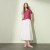 Sancai 2025 Autumn Elastic High-Waist A-line Long Skirt