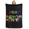 Sprunki All My Toys Super Soft Blankets  Travel Plush Throw Blanket Novelty Couch Chair Flannel Bedspread Sofa Bed Cover
