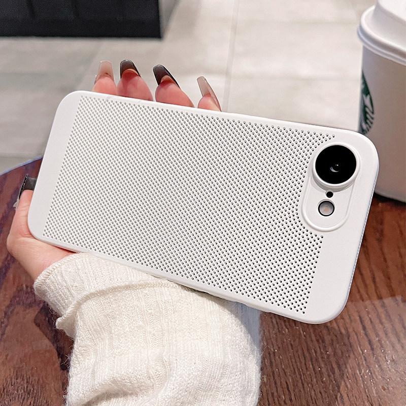 Applicable to Apple 11e mobile phone case, new ultra-thin mesh iPhone11e heat dissipation and breathable lens all-inclusive protective case