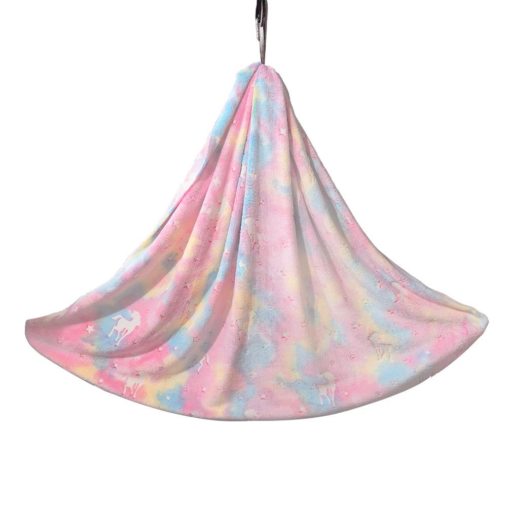 Children's Double-Layer Stretchy Hammock Swing for Indoor/Outdoor Sensory Yoga (230*150)