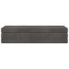 Folding Sofa Bed 180 x 67 x 45 cm Dark Grey