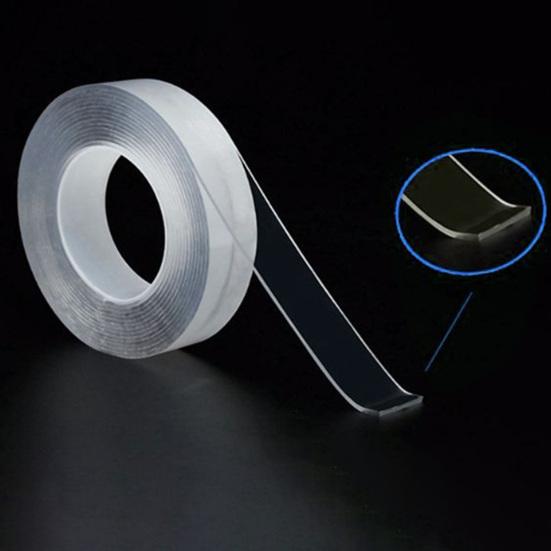 PET 30mm Double Sided Transparent No Trace Adhesive Reusable Waterproof Tape
