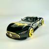 1/32 Benz Bat Version AMG Alloy Model, Cool Sound and Light, Strong Rebound Force, Adjustable Rear Wing, Exquisite Desktop Ornament