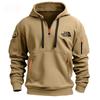 Herren Fleece Sport-Kapuzenpullover mit mehreren Taschen für Herbst und Winter
