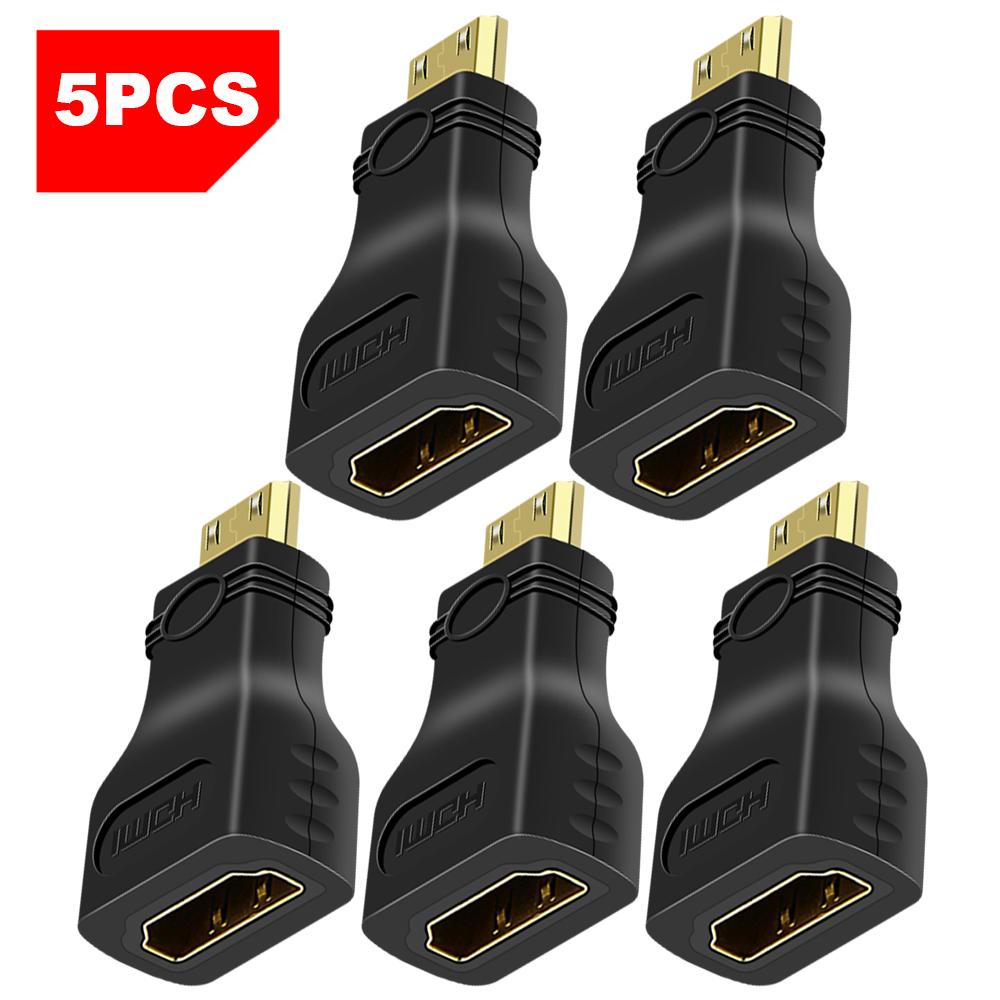 MINI HDMI MALE TO HDMI A FEMALE ADAPTER Converter HDMI To MINI HDMI Adatper 1080 P 2K 4K FOR MINI PC HDTV HD CAMERA 5504