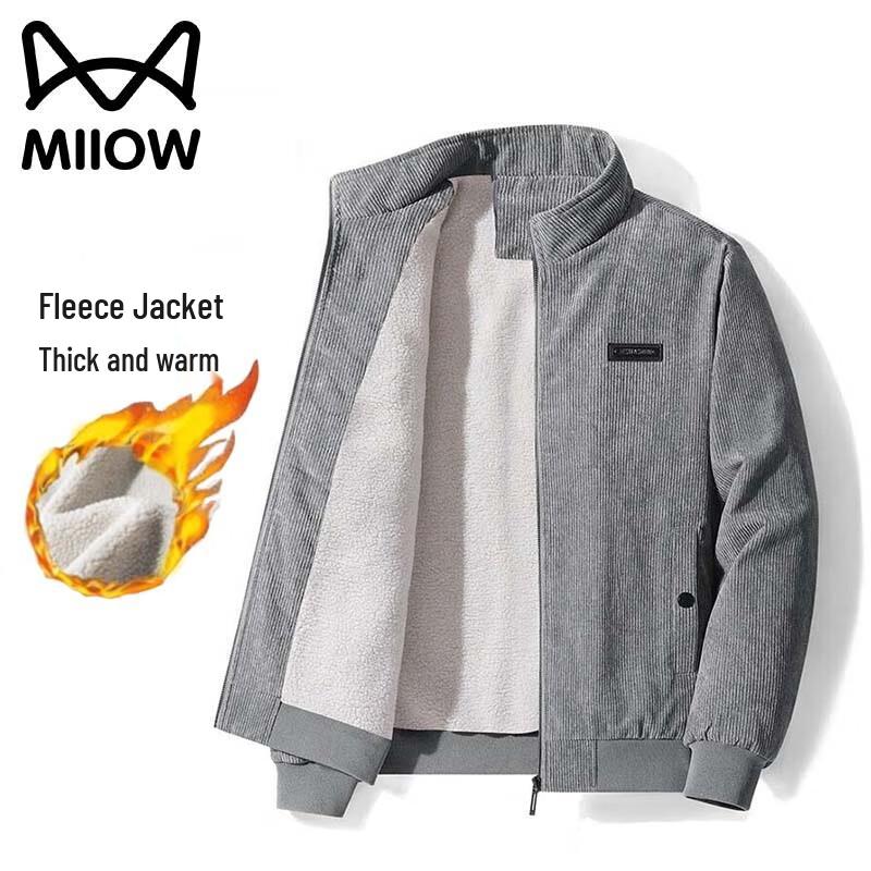Maoren Men's Plush-Lined Fleece Jacket