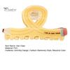 Scissors Rulers Design Hair Claw Thick Built-in Spring Claw, Transparent Soft Acrylic Shower with Office Accessories Curved Anti-Slip Teeth,