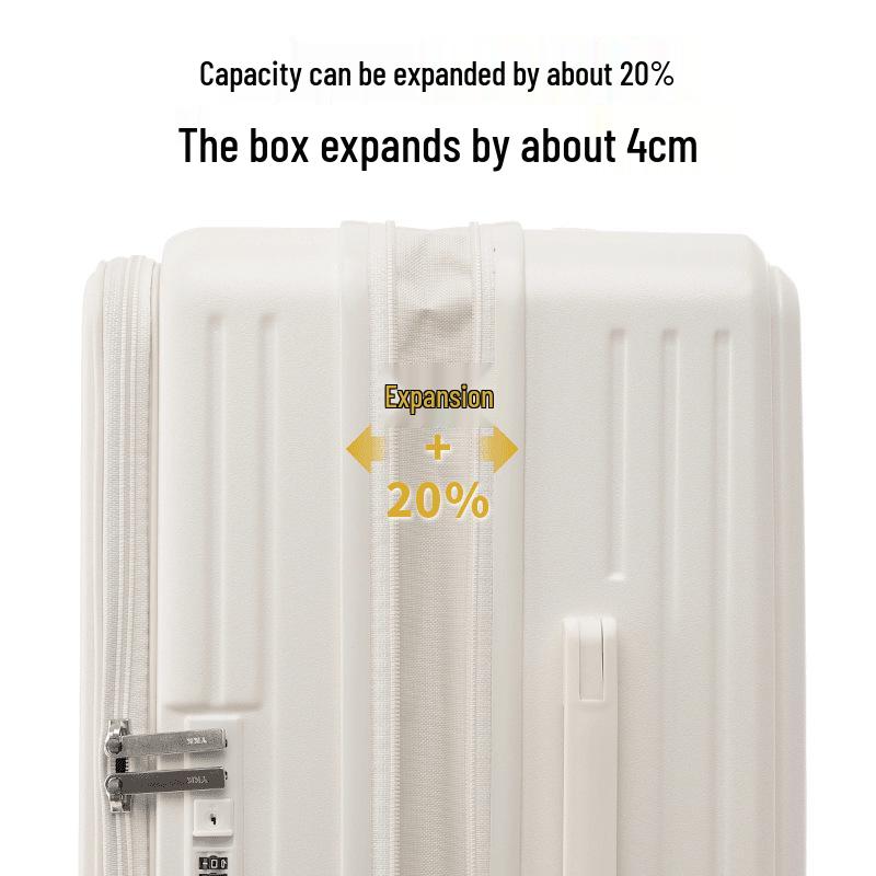 20-Inch Expandable Side-Opening Trolley Suitcase for Men & Women - Multifunctional Travel Carry-On