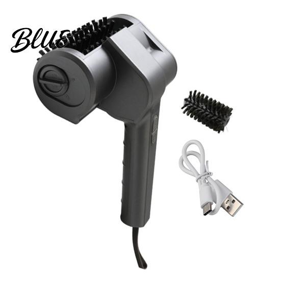 High Speed Grill Brush Electric Cleaning for Grill Adjustable Rotating Cordless Brush 2pcs серый