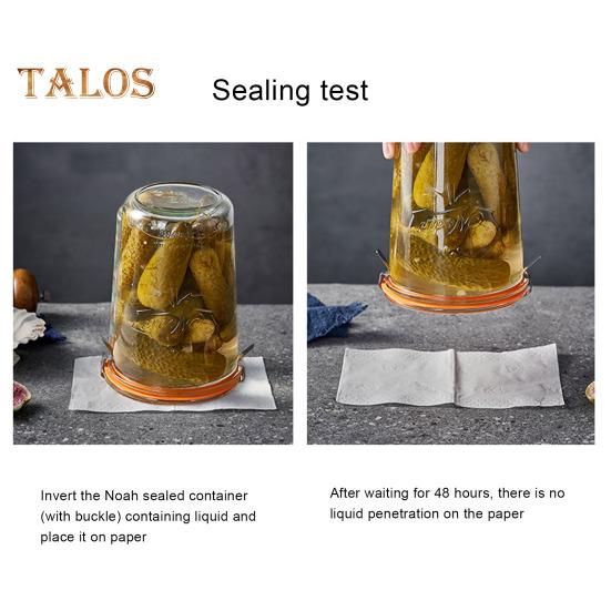 350/800ml Glass Food Storage Jar with Lid Sugar Tea Sealed Container Stackable High Temperature Resistant Airtight Kitchen Coffee
