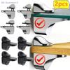 {Summer2}2Pcs Adjustable Metal Glass Clamps Wood/Glass Shelf Bracket Wall Mount Floating Clip Anti-Slip Support Partition Clamp