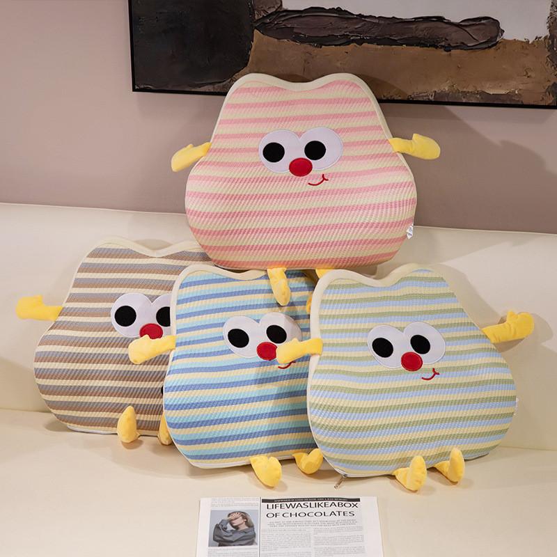 Pillow Dopamine Cushion With Embroidery Nonslip Silicone For Car Seat Home Decor