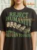 Reject Humanity Return To Frog Shirt, Return To Frog 90s Vintage Retro Bootleg Shirt, Amphibian Graphic Tee, Cottagecore Fan Apparel