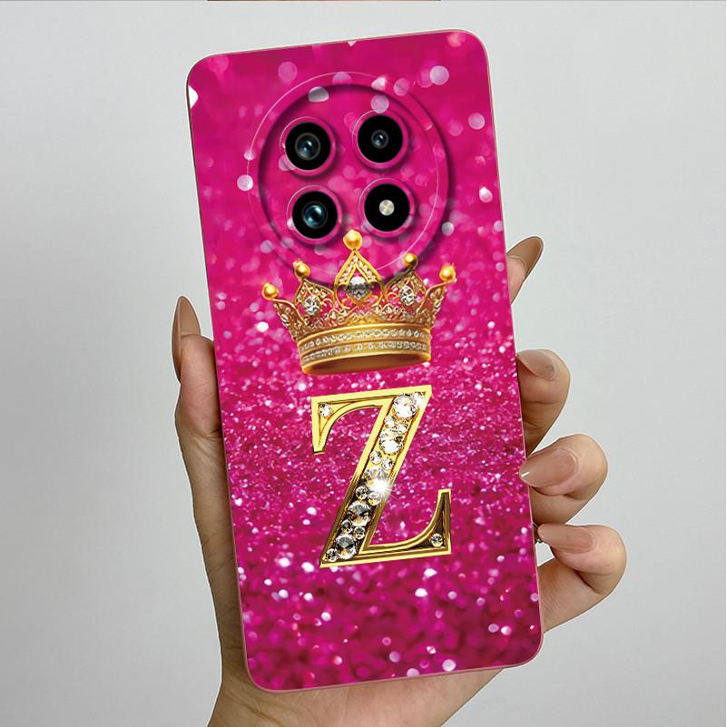 Liquid Silicone Crown Letter Phone Case For Realme 13 Pro Plus 13Pro 13ProPlus 5G Shockproof Camera Lens Protect Soft Back Cover