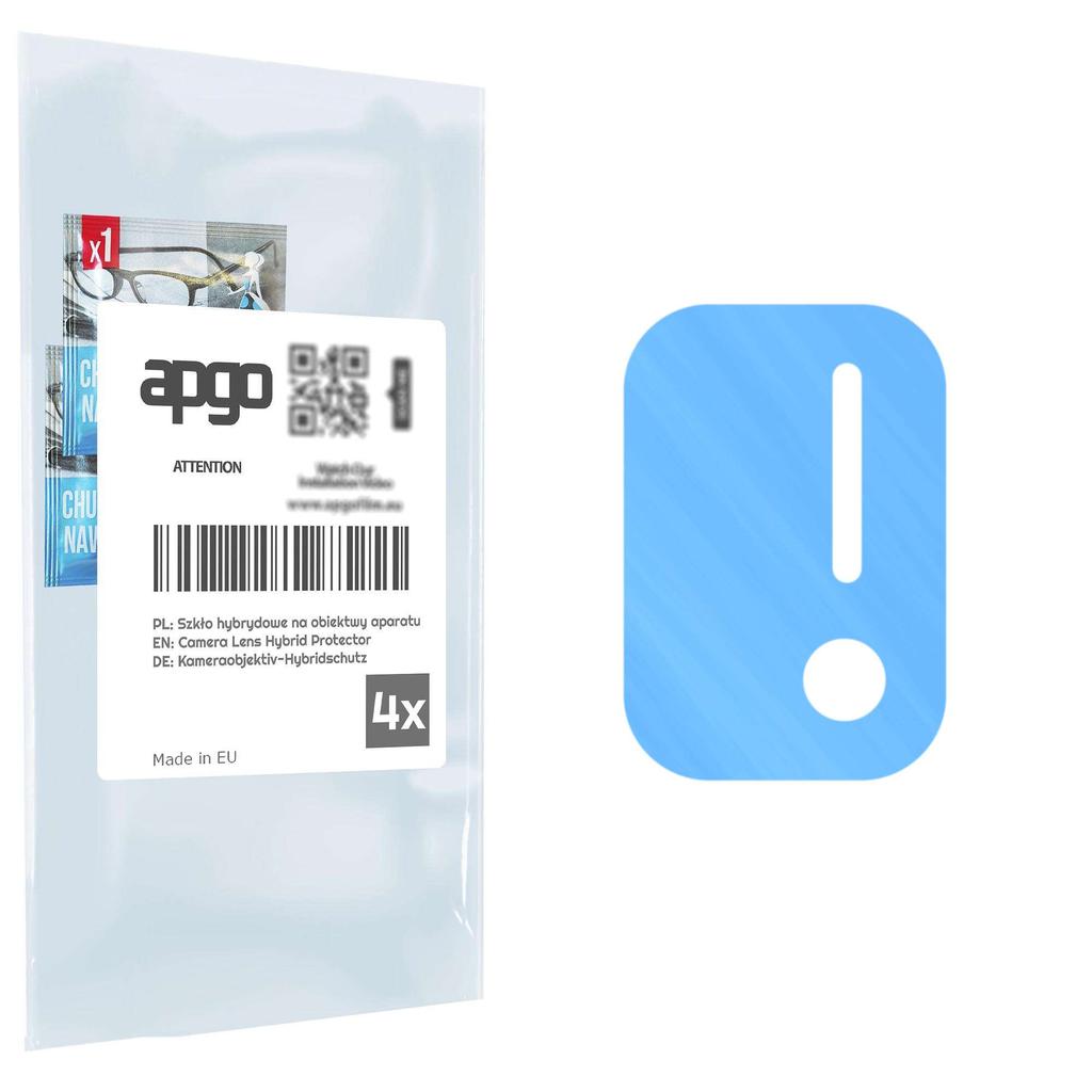 apgo 4x Protecteur d'objectif en verre hybride de protection d'appareil photo pour Umidigi A7S, protection d'appareil photo, protecteur d'objectif d'appareil photo 9H