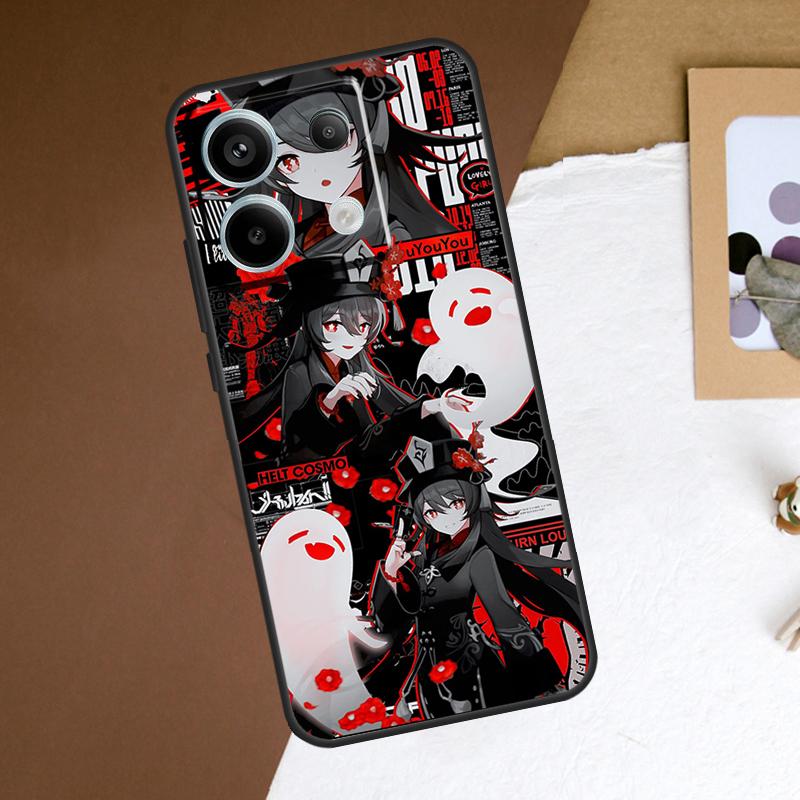 

Genshin Impact Hutao Case For Redmi Note 13 Pro Plus 9 10 11 12 Pro 9S 10S 11S 12S Cover For Redmi 12 C 10C 13C Redmi Note 10S