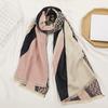 New Imitation Cashmere Scarf for Women Korean Style Autumn and Winter Warm Scarf British Fashion F Letter Long Shawl