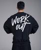 KOREAMONSTER Km08 Workout Oversized Sweatshirt Black