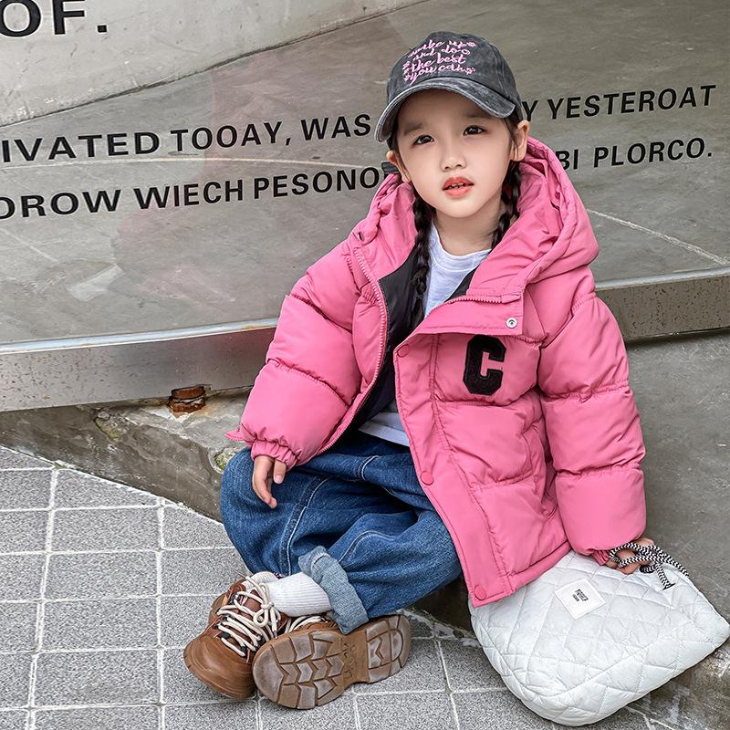 

Повседневная одежда для мальчиков и девочек с хлопковой подкладкой, зимняя детская модная куртка с хлопковой подкладкой 140cm арбуз красный