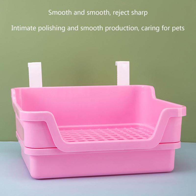 Lettiera per Conigli per Piccoli Animali Criceto Furetto Cincillà Criceto Coniglio Animale Domestico Lettiera Toilette Scatola Sabbietta Addestratore al Vasino