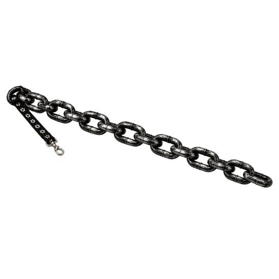 Birthday Gift for Dog Owners Big Chain Leash, Oversized Faux Metal Plastic Lightweight Novelty Pet Photo Props Walking Lead with Handle Puppies Cats,