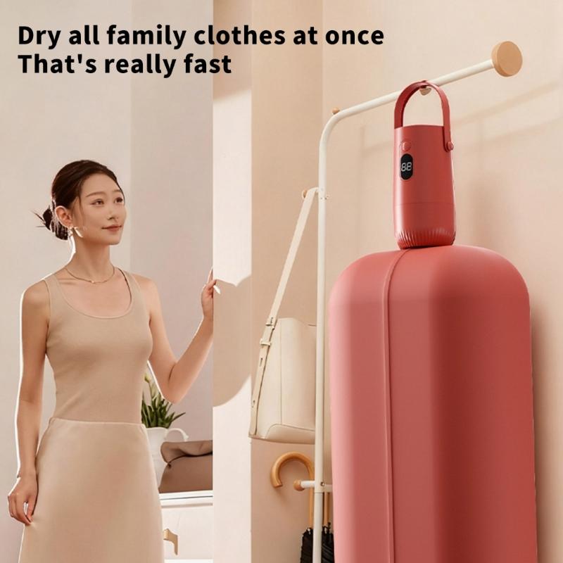 110V Portable Travel Dryer for Clothes Lightweight Electric Drying Machine Electric Portable Dryer for Apartment